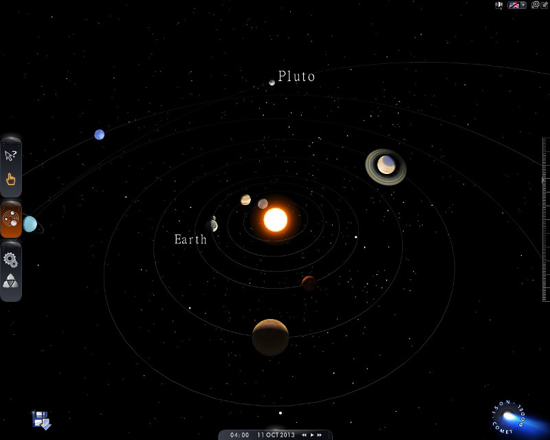 Here is a simulated view of the solar system at that time from Tyzonn
